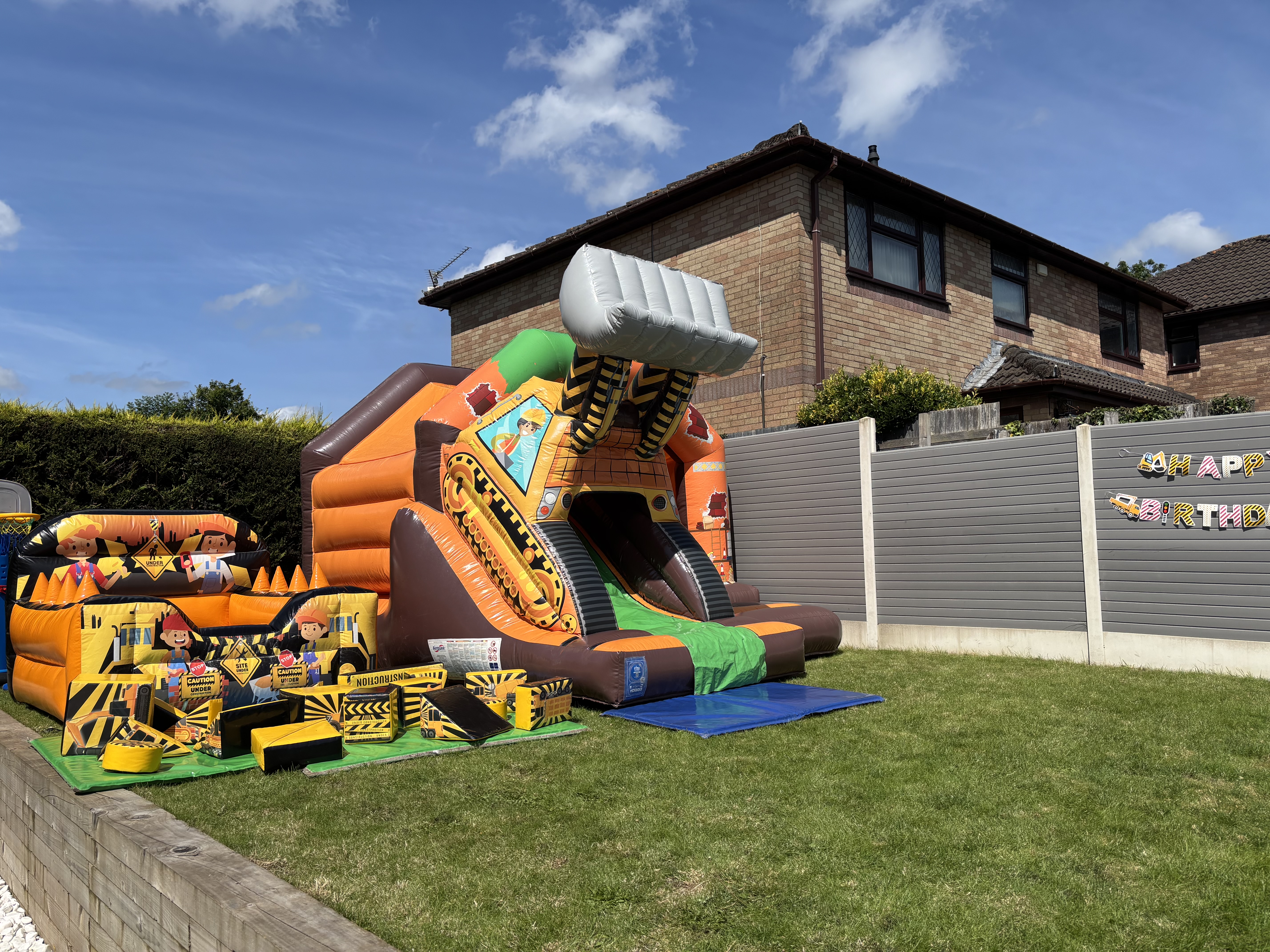 Digger Bouncy Castle Hire Cardiff 